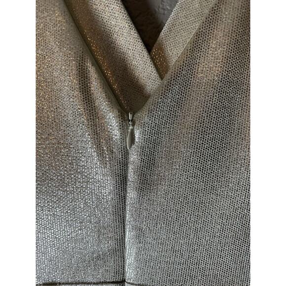 Eliza J Maxi Empire Waist Dress Womens Sz 12 Metalic Holiday New Years Christmas - Picture 3 of 7